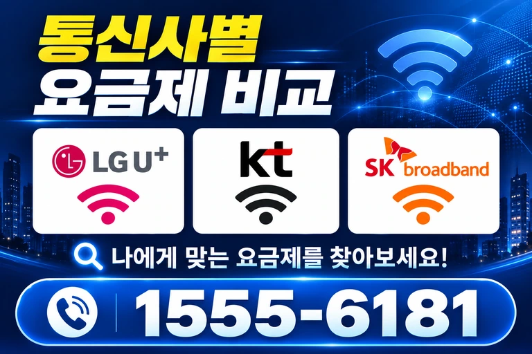 원주시 봉산동 통신사별 요금제 비교